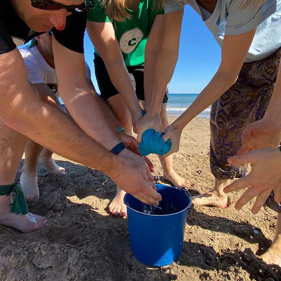 coma Teamevent Wettkampf am Strand